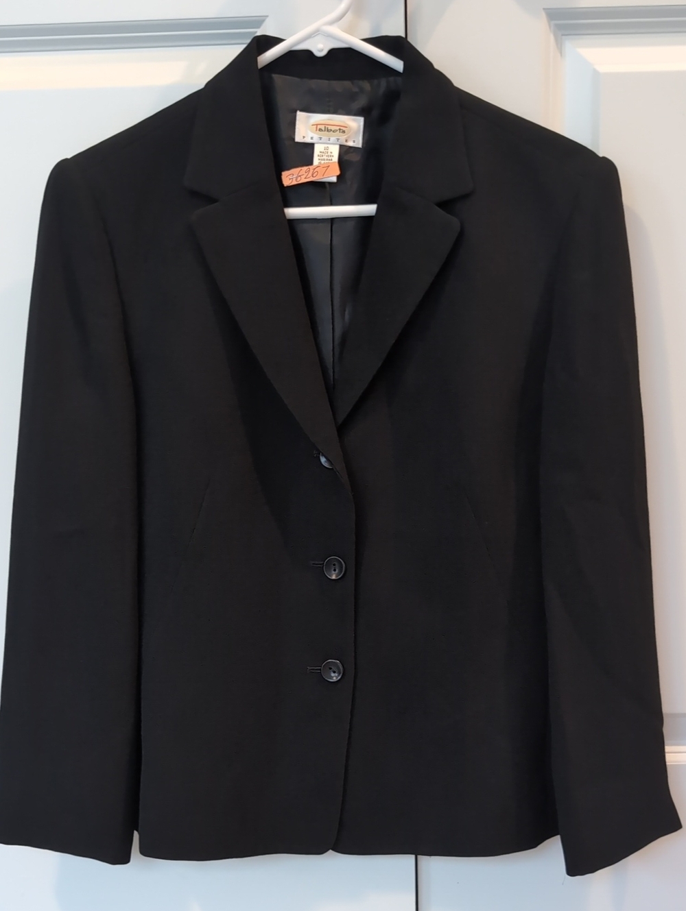 Talbots Black Women's Single-Breasted Tailored Blazer